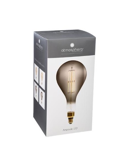 AMPOULE LED \"POIRE\" FUMEE FILAMENT DROIT E27 HOME SWEET HOME Luminaires & Suspensions