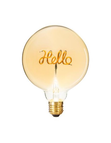 AMPOULE LED MOT \"HELLO\" AMBREE E27 HOME SWEET HOME Luminaires & Suspensions