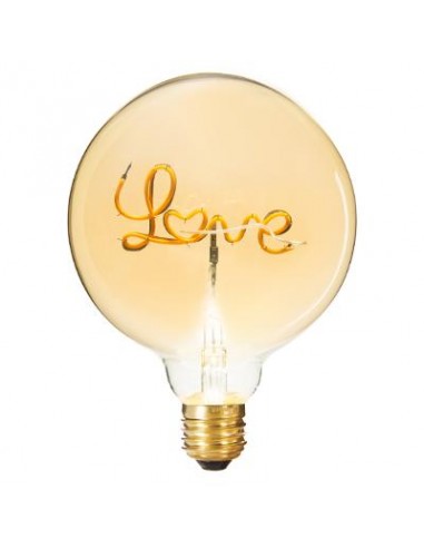 AMPOULE LED MOT \"LOVE\" AMBREE E27 HOME SWEET HOME Luminaires & Suspensions