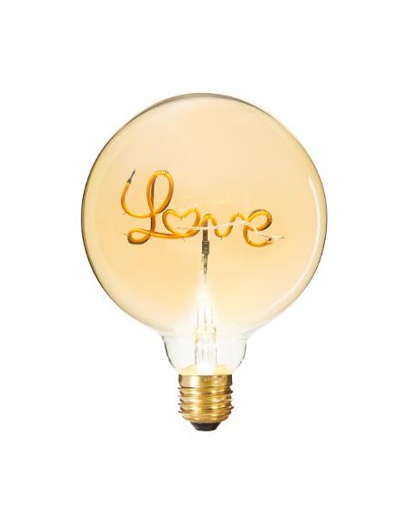 AMPOULE LED MOT \"LOVE\" AMBREE E27 HOME SWEET HOME Luminaires & Suspensions