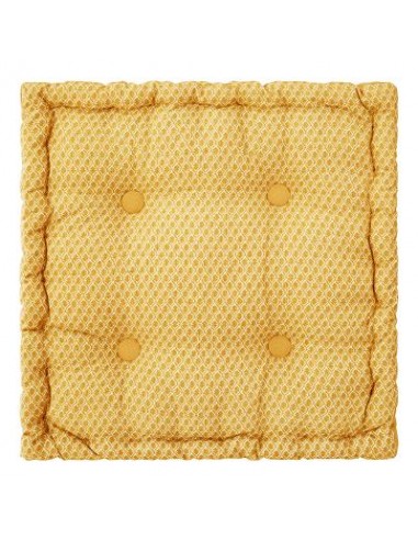 COUSSIN SOL OTTO OCRE 40X40X8cm HOME SWEET HOME Linge de maison