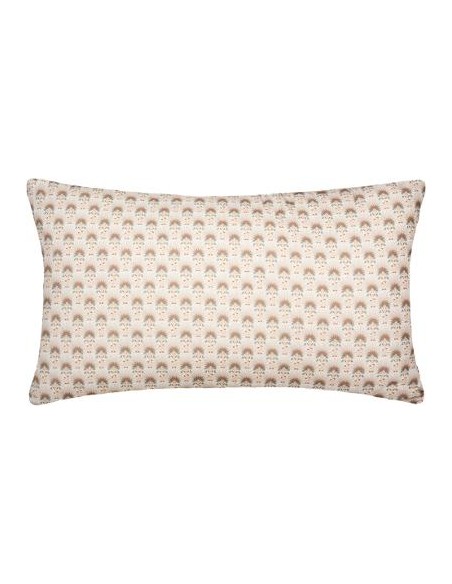 COUSSIN VELOURS IMPRIME DOLCE IVOIRE 30X50CM HOME SWEET HOME Linge de maison