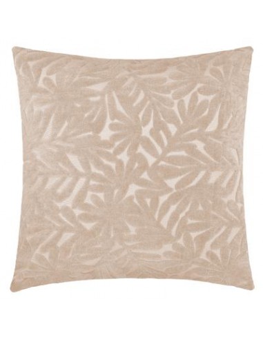 COUSSIN VELOURS BEIGE 40X40CM HOME SWEET HOME Linge de maison