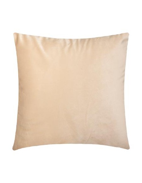 COUSSIN VELOURS BEIGE 40X40CM HOME SWEET HOME Linge de maison