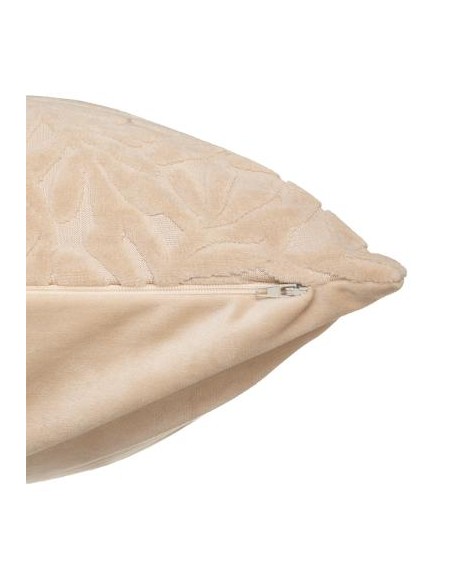 COUSSIN VELOURS BEIGE 40X40CM HOME SWEET HOME Linge de maison