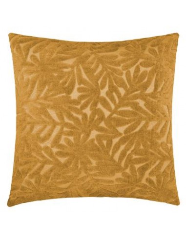 COUSSIN VELOURS OCRE 40X40CM HOME SWEET HOME Linge de maison