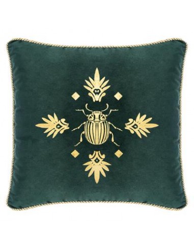 COUSSIN VELOURS ABEILLE CEDRE 40X40cm HOME SWEET HOME Linge de maison