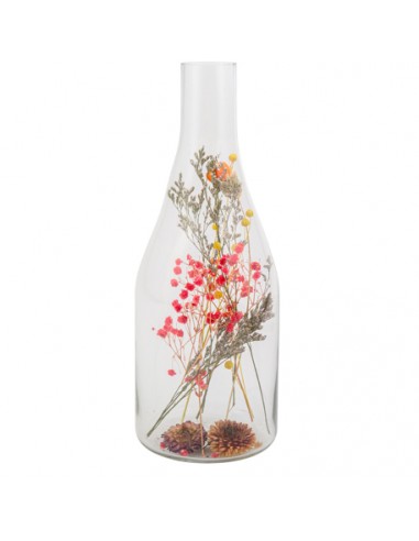 VASE CHLOE FLEURS SECHEES COLOREES DIAM 12 X 32CM HOME SWEET HOME Objet de décoration