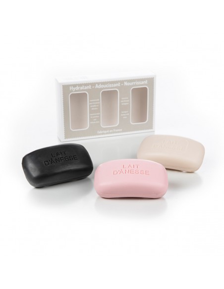 Coffret savons concaves Rose - Amande Douce - Aloe Vera HOME SWEET HOME Hygiène et beauté