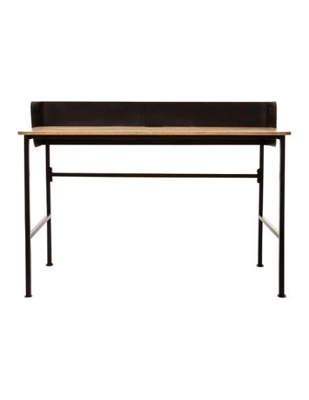 Bureau \"Color\" noir, acier & manguier HOME SWEET HOME Rangement