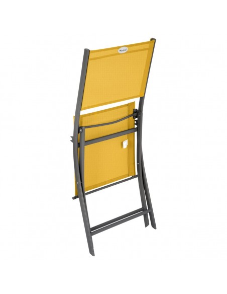 Chaises de jardin pliantes Modula Jaune moutarde & Graphite HOME SWEET HOME Accueil