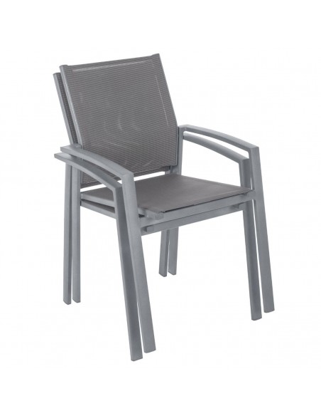 Fauteuil de jardin empilable Axiome Silex & Gris Quartz HOME SWEET HOME Canapé & Fauteuil de jardin