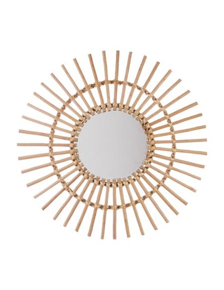 Miroir \"Soleil\", rotin D58 cm HOME SWEET HOME Objet de décoration