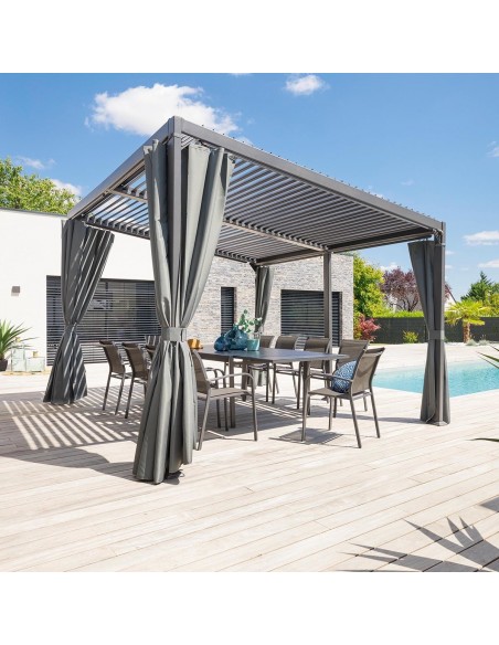 Tonnelle Avila Graphite 4x3M HOME SWEET HOME Parasols et tonnelles