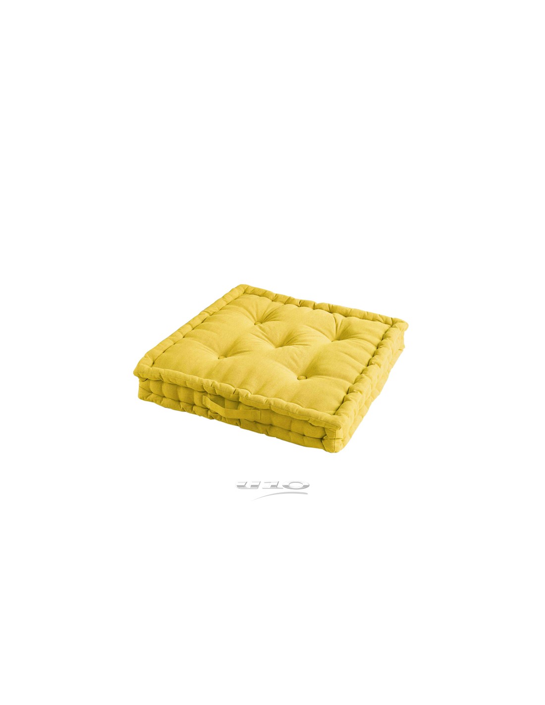 Coussin De Sol 60 x 60 x 10 cm Coton PACIFIQUE Jaune