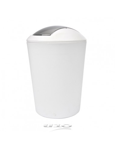 POUBELLE FLIC FLAC 5.6 L PLASTIQUE UNI VITAMINE SDB BLANC HOME SWEET HOME Accessoires salle de bain