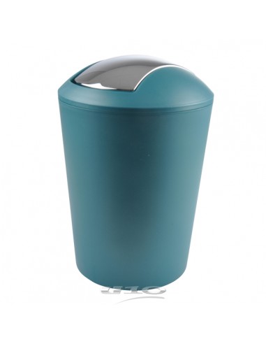 POUBELLE FLIC FLAC 5.6 L PLASTIQUE UNI VITAMINE SDB BLEU/EMERAUDE HOME SWEET HOME Accessoires salle de bain