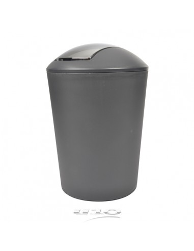 POUBELLE FLIC FLAC 5.6 L PLASTIQUE UNI VITAMINE SDB ANTHRACITE HOME SWEET HOME Accessoires salle de bain