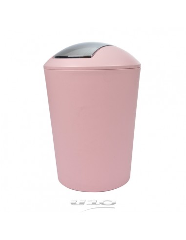 POUBELLE FLIC FLAC 5.6 L PLASTIQUE UNI VITAMINE SDB ROSE POUDRE HOME SWEET HOME Accessoires salle de bain