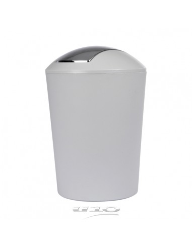 POUBELLE FLIC FLAC 5.6 L PLASTIQUE UNI VITAMINE SDB GRIS CLAIR HOME SWEET HOME Accessoires salle de bain