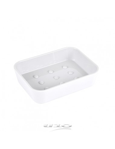 PORTE-SAVON PLASTIQUE UNI SOFT TOUCH VITAMINE SDB BLANC HOME SWEET HOME Accessoires salle de bain