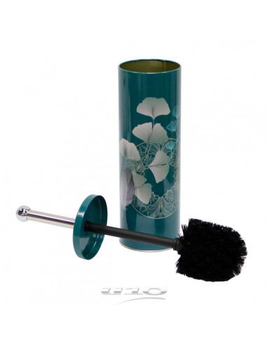 BROSSE WC METAL IMPRIME GINKOBLUE HOME SWEET HOME Accessoires salle de bain