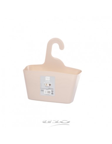 PANIER DE DOUCHE PLASTIQUE UNI VITAMINE SDB TAUPE HOME SWEET HOME Accessoires salle de bain