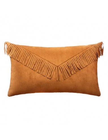 COUSSIN SUEDE FRINGE POP 30X50 HOME SWEET HOME Linge de maison