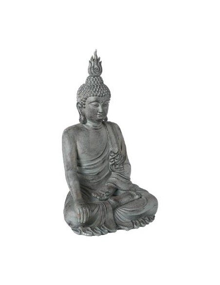 Statue bouddha assis h120cm BUDDHA GRC blanc