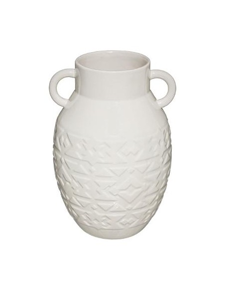 VASE CERAMIQUE ASS HACI H25CM (Blanc cassé) HOME SWEET HOME Objet de décoration