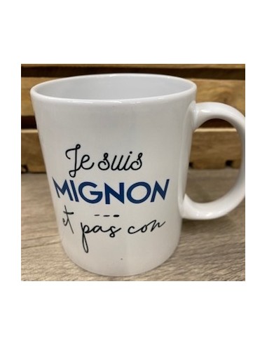 Mug je suis mignon et pas con HOME SWEET HOME Putain de virus