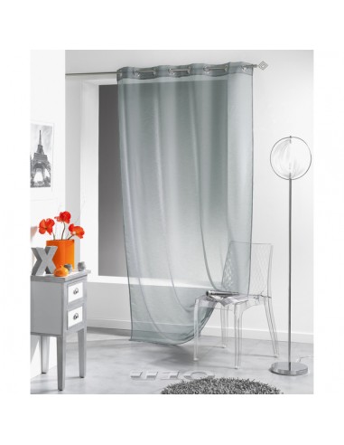 PANNEAU A OEILLETS 140 x 240 CM VOILE SABLE LISSEA gris HOME SWEET HOME Linge de maison