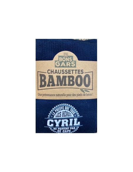 Chaussette bambou La preuve que tous les héros Cyril ne portent pas de cape HOME SWEET HOME Cadeau