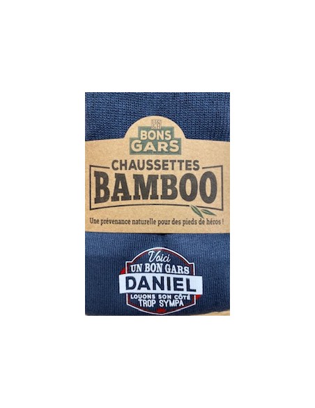 Chaussette bambou Voici un bon gars Daniel louons son côté trop sympa HOME SWEET HOME Cadeau