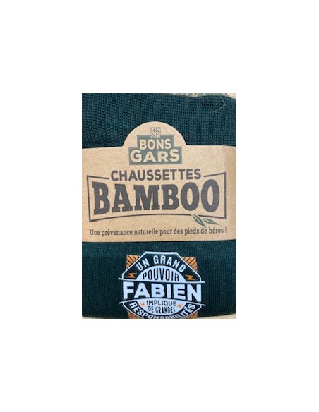 Chaussette bambou Un grand pouvoir Fabien implique de grandes responsabilités HOME SWEET HOME Cadeau