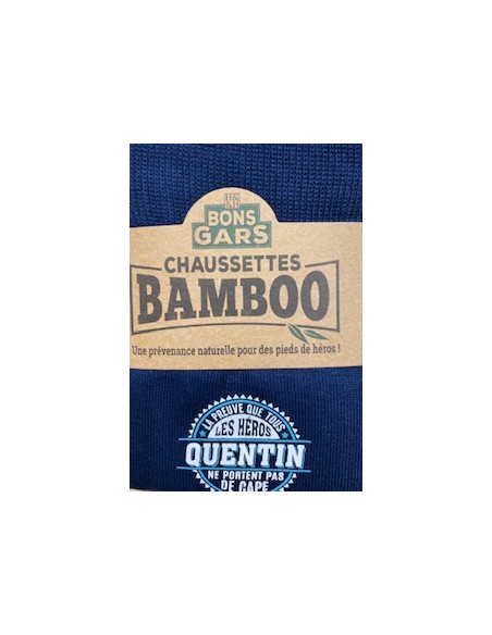 Chaussette bambou La preuve que tous les héros QUENTIN ne portent pas de cape HOME SWEET HOME Cadeau