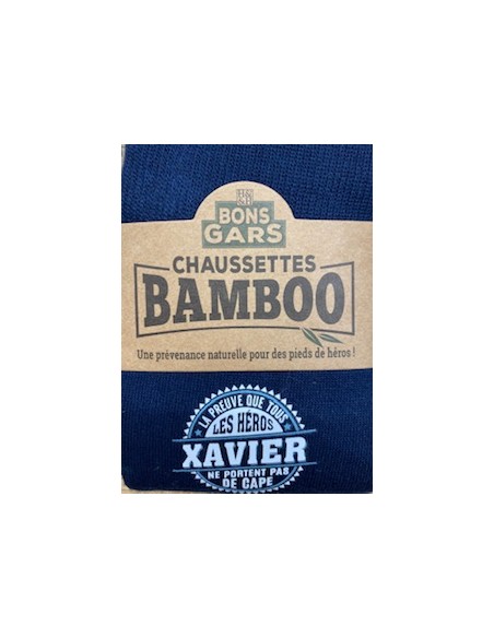 Chaussette bambou La preuve que tous les héros XAVIER ne portent pas de cape HOME SWEET HOME Cadeau