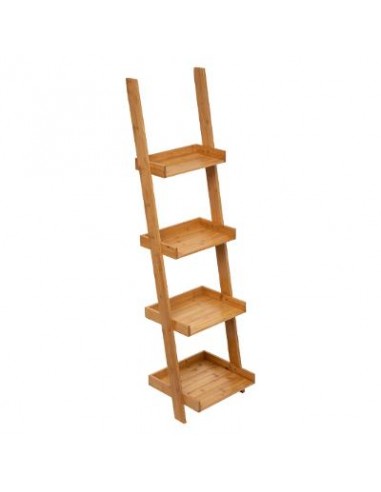 ECHELLE ETAGERE 4 NIVEAUX BAMBOU HOME SWEET HOME Salle de bain