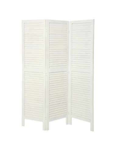 PARAVENT BOIS BLANC 170X40cm HOME SWEET HOME Objet de décoration