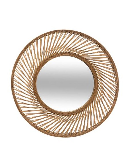 Miroir \"Spirale\", bambou D72 cm HOME SWEET HOME Porte-manteaux & Miroirs