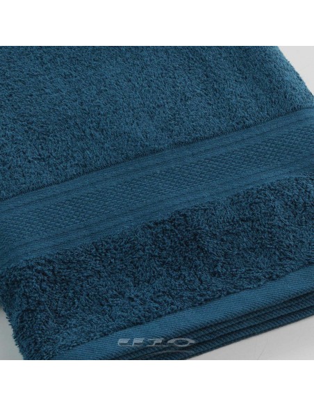 DRAP DE DOUCHE 70 x 130 CM EPONGE UNIE COLORS BLEU NUIT HOME SWEET HOME Salle de bain