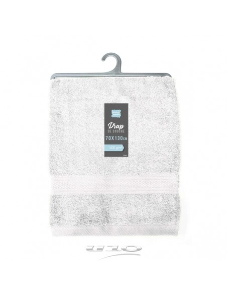 DRAP DE DOUCHE 70 x 130 CM EPONGE UNIE COLORS BLANC HOME SWEET HOME Salle de bain