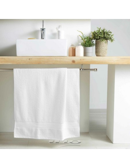 DRAP DE DOUCHE 70 x 130 CM EPONGE UNIE COLORS BLANC HOME SWEET HOME Salle de bain