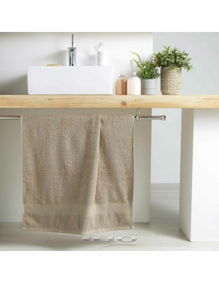 DRAP DE DOUCHE 70 x 130 CM EPONGE UNIE COLORS TAUPE HOME SWEET HOME Salle de bain