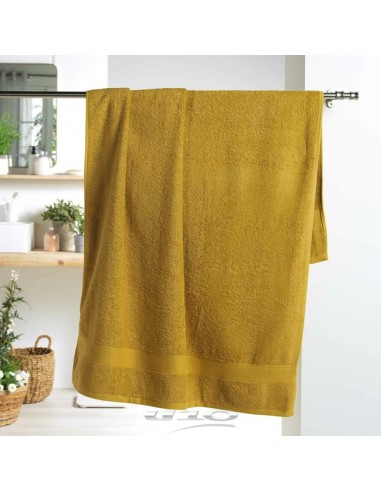 DRAP DE BAIN 90 x 150 CM EPONGE UNIE COLORS MIEL HOME SWEET HOME Salle de bain