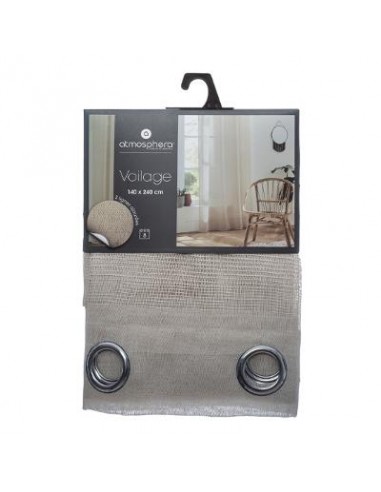 VOILAGE SAB LIN 140X240 HOME SWEET HOME Linge de maison