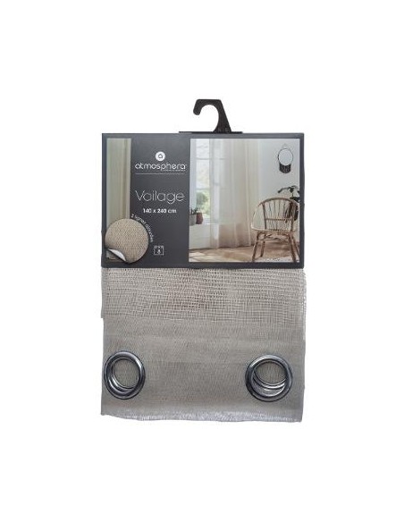 VOILAGE SAB LIN 140X240 HOME SWEET HOME Linge de maison