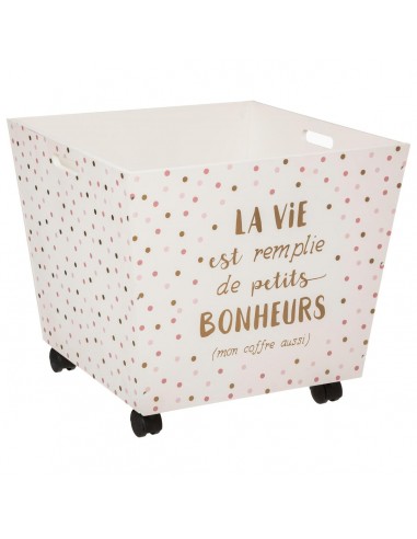 COFFRE XXL FORME EVASE OR HOME SWEET HOME Chambre pour enfant