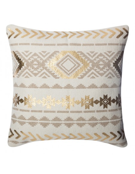 HOUSSE COUSSIN ETNIK GOLD L.40X40cm HOME SWEET HOME Housse de coussin