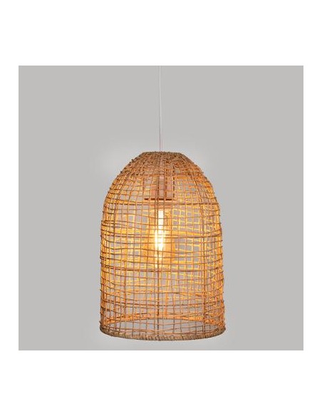 SUSPENSION ROTIN KARLA NATUREL D24cm HOME SWEET HOME Luminaires & Suspensions